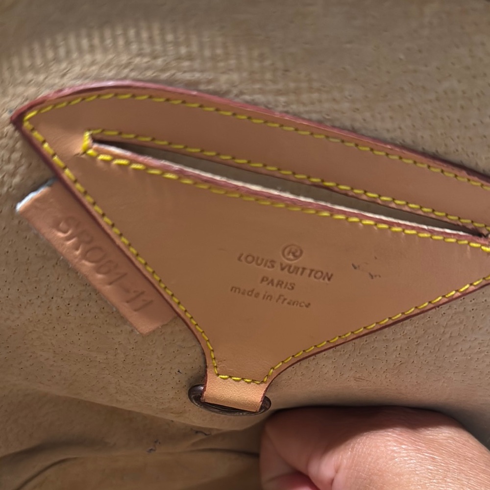 Monogram Tan Leather Interior with Yellow Stitching